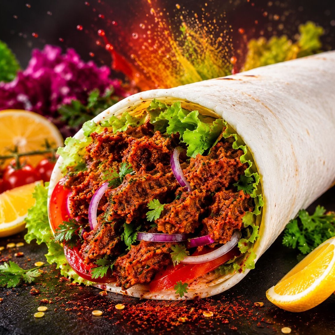 Mega Çiğ Köfte Dürüm (125 gr)