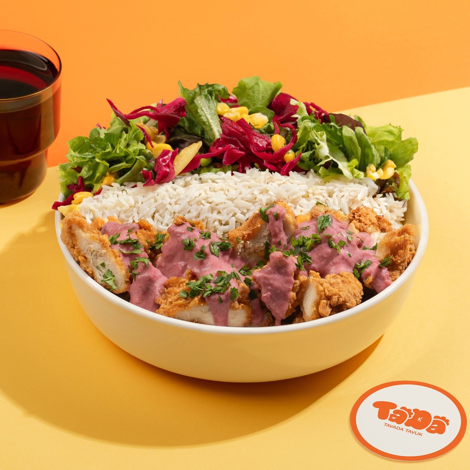 Vişne - Tulum Soslu Çıtır Tavuk Basmati Pilav