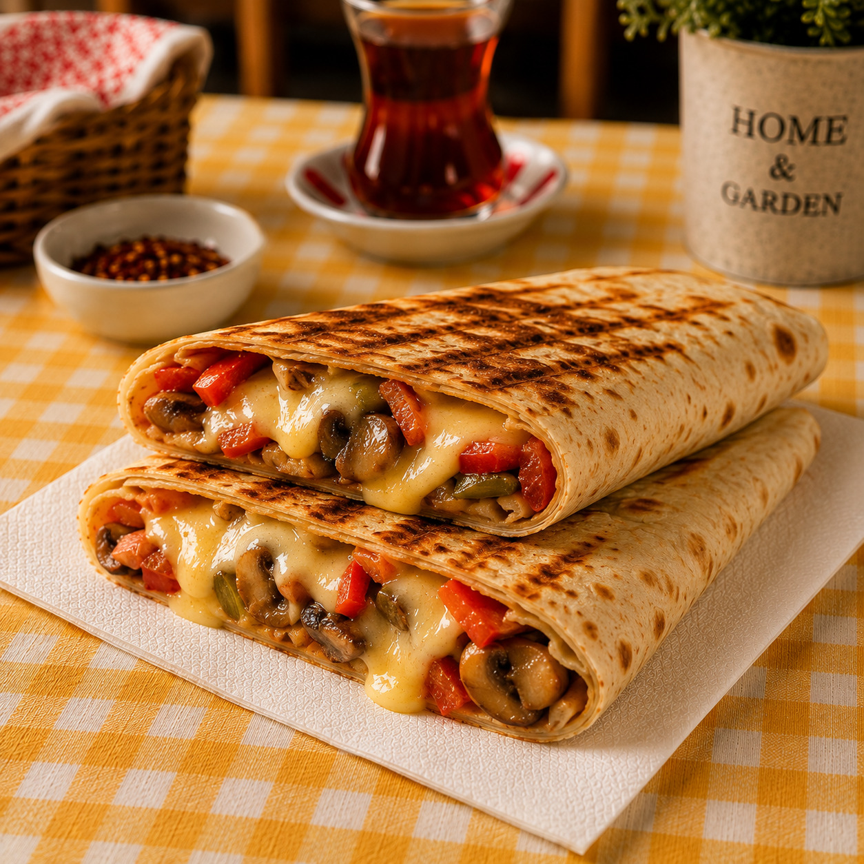 Sebzeli Dürüm Tost