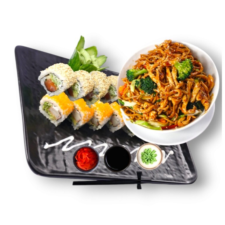 Noodle & Sushi Menü 4