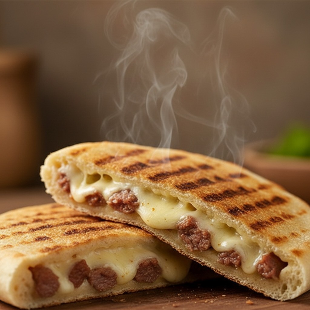 Kavurmalı Kaşarlı Tost