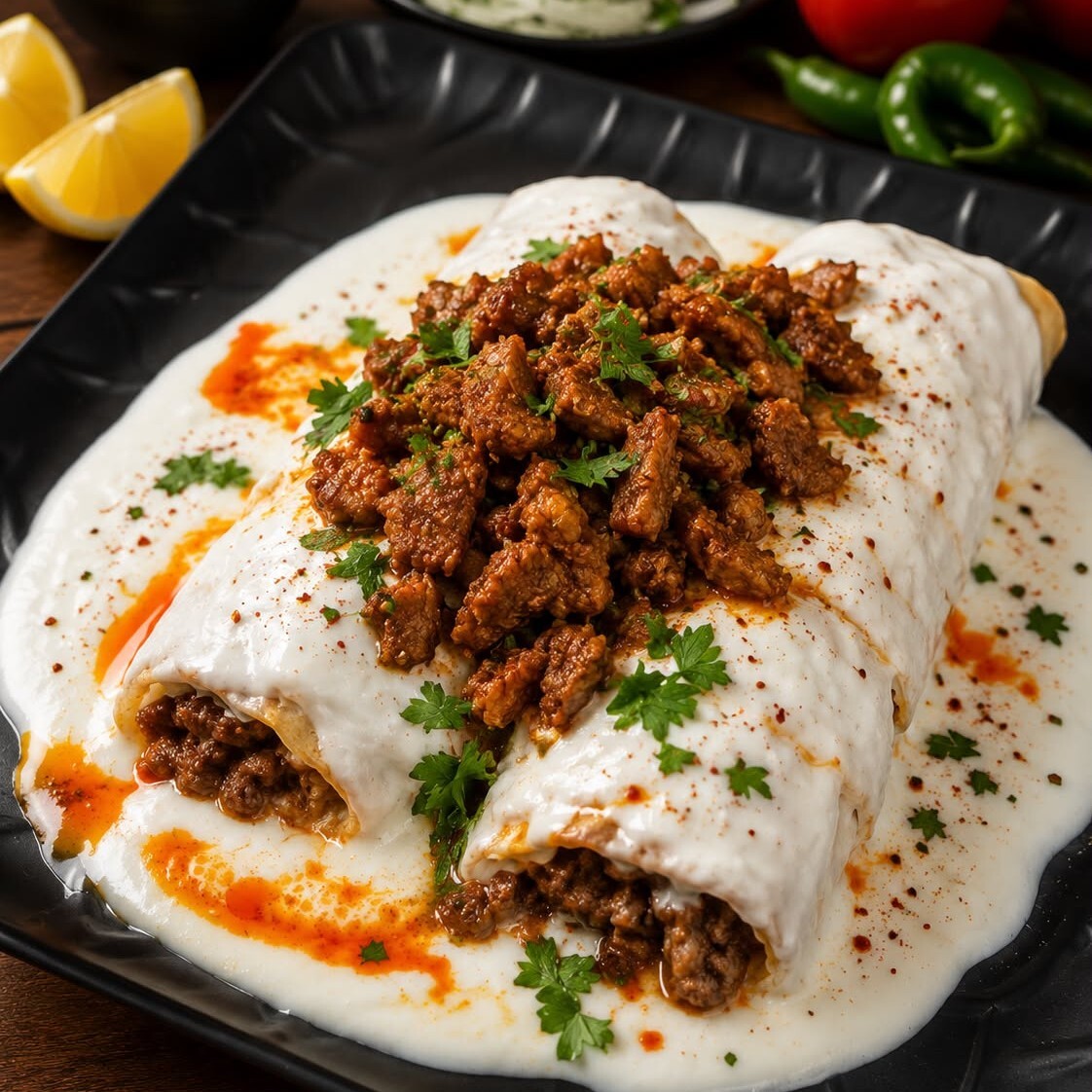 Duble Et Yoğurtlu Tantuni