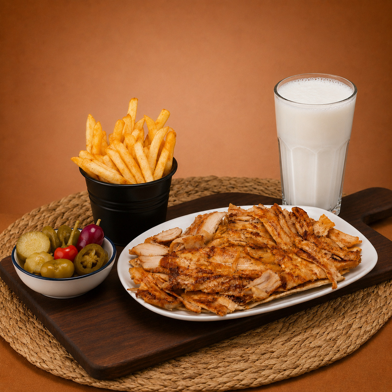 Tavuk Döner (500 gr) Menü