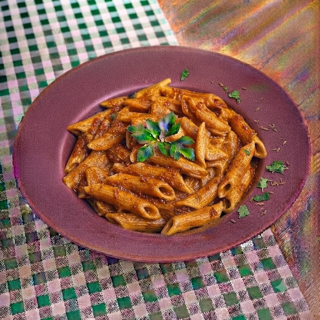Sade Domates Soslu Penne Makarna
