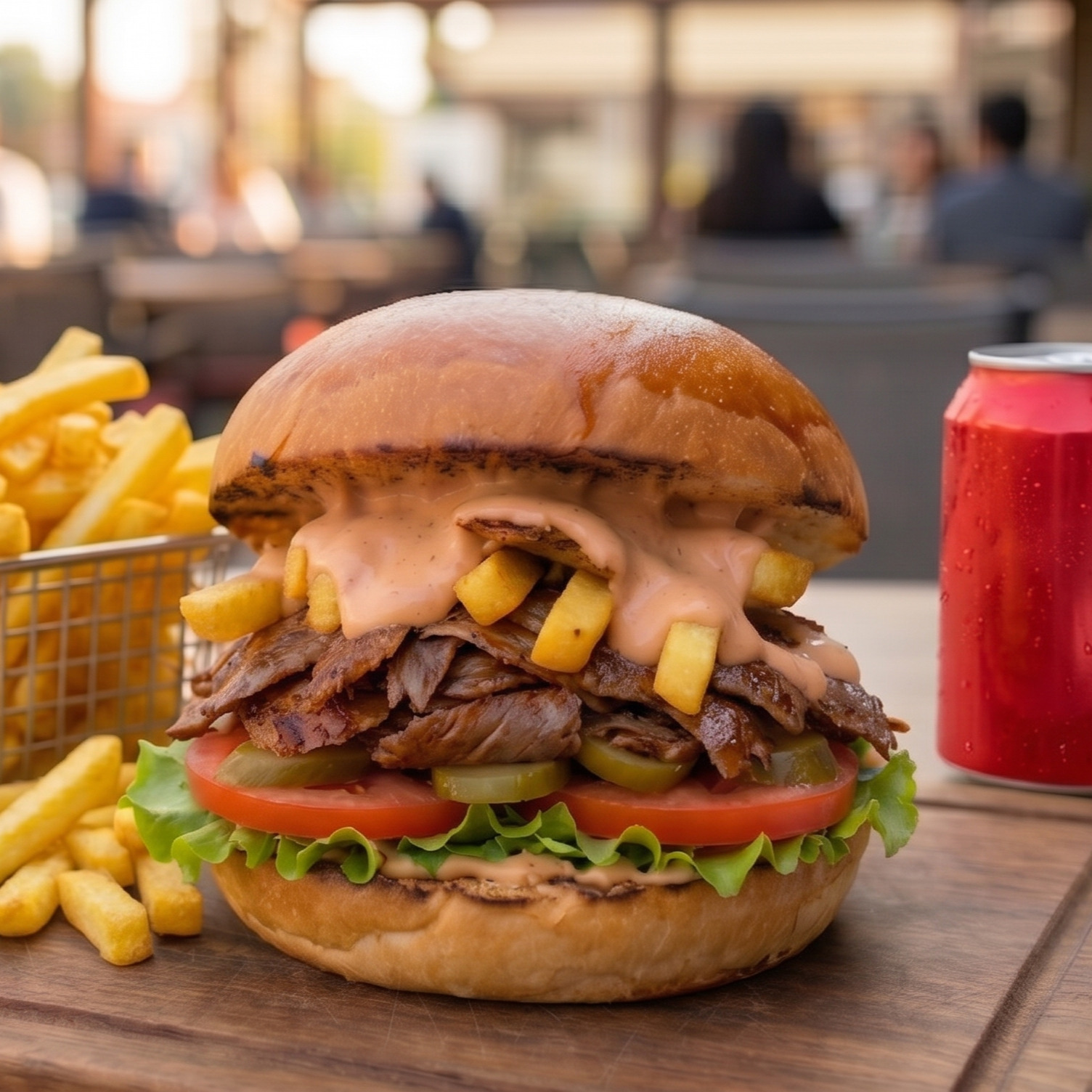 🍔🍟🥤Et Döner Burger Menü🍔🍟🥤