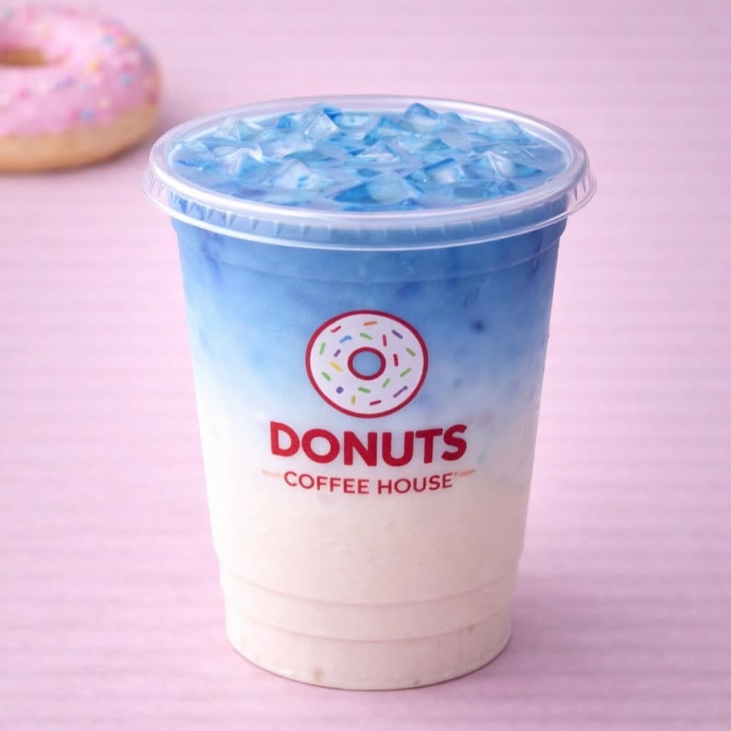 Iced Blue Latte (Turunç Aromalı) (40 cl)