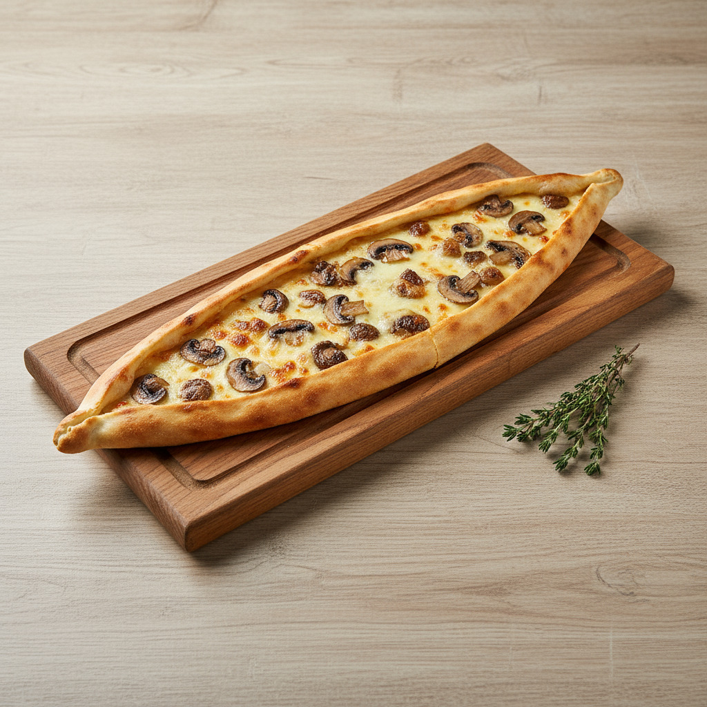 Mantarlı Kaşarlı Pide