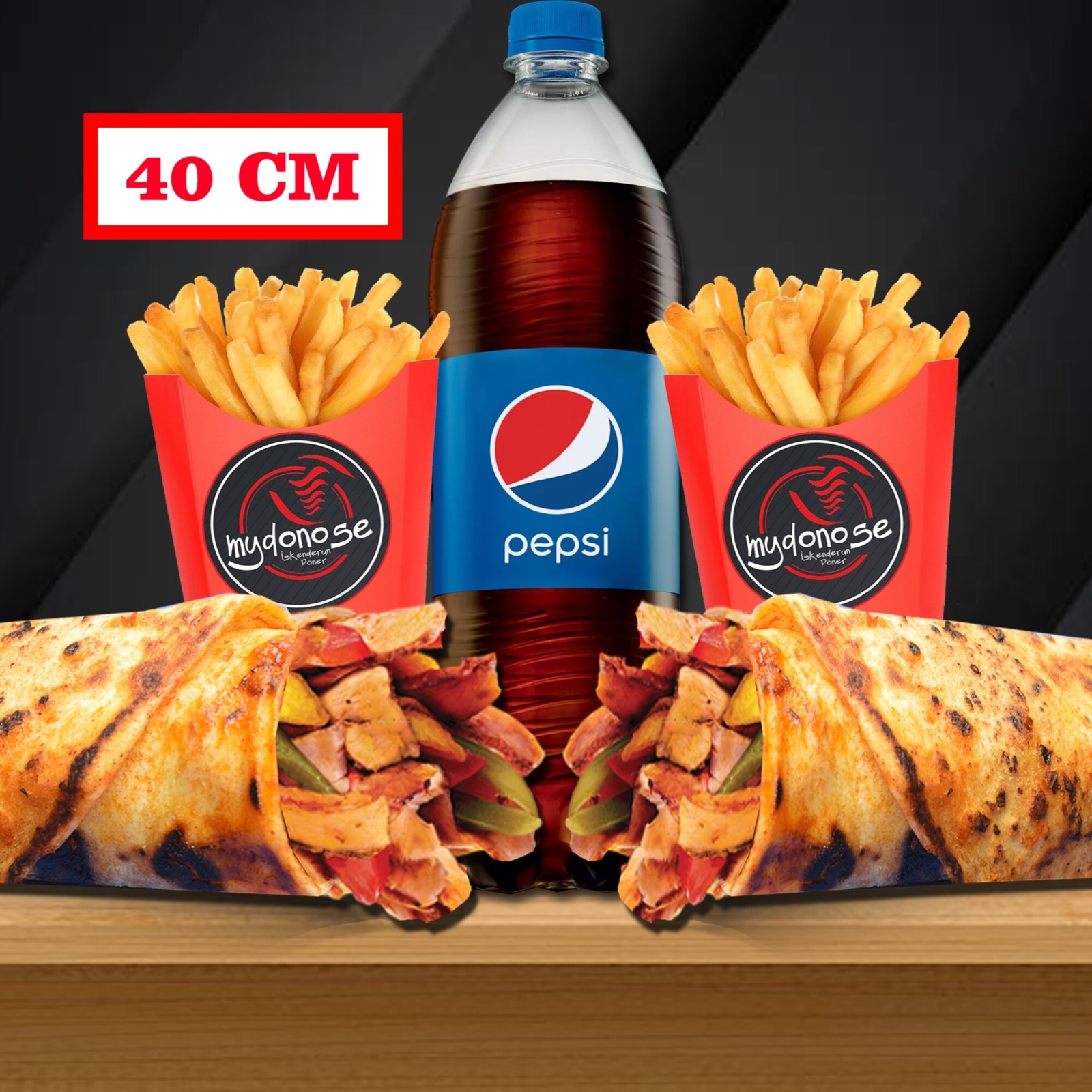 2'li Zurna Tavuk Döner Dürüm Menü