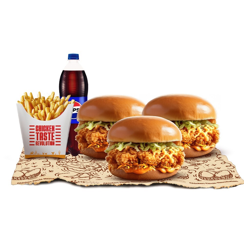 Ctr 3'lü Chitir Burger Fırsat Menü
