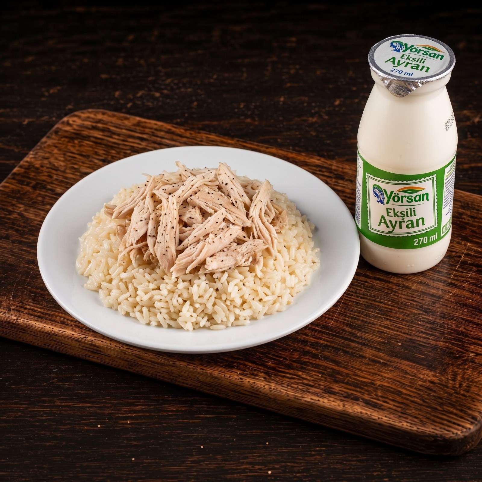 Tavuklu Pilav + Ekşi Ayran
