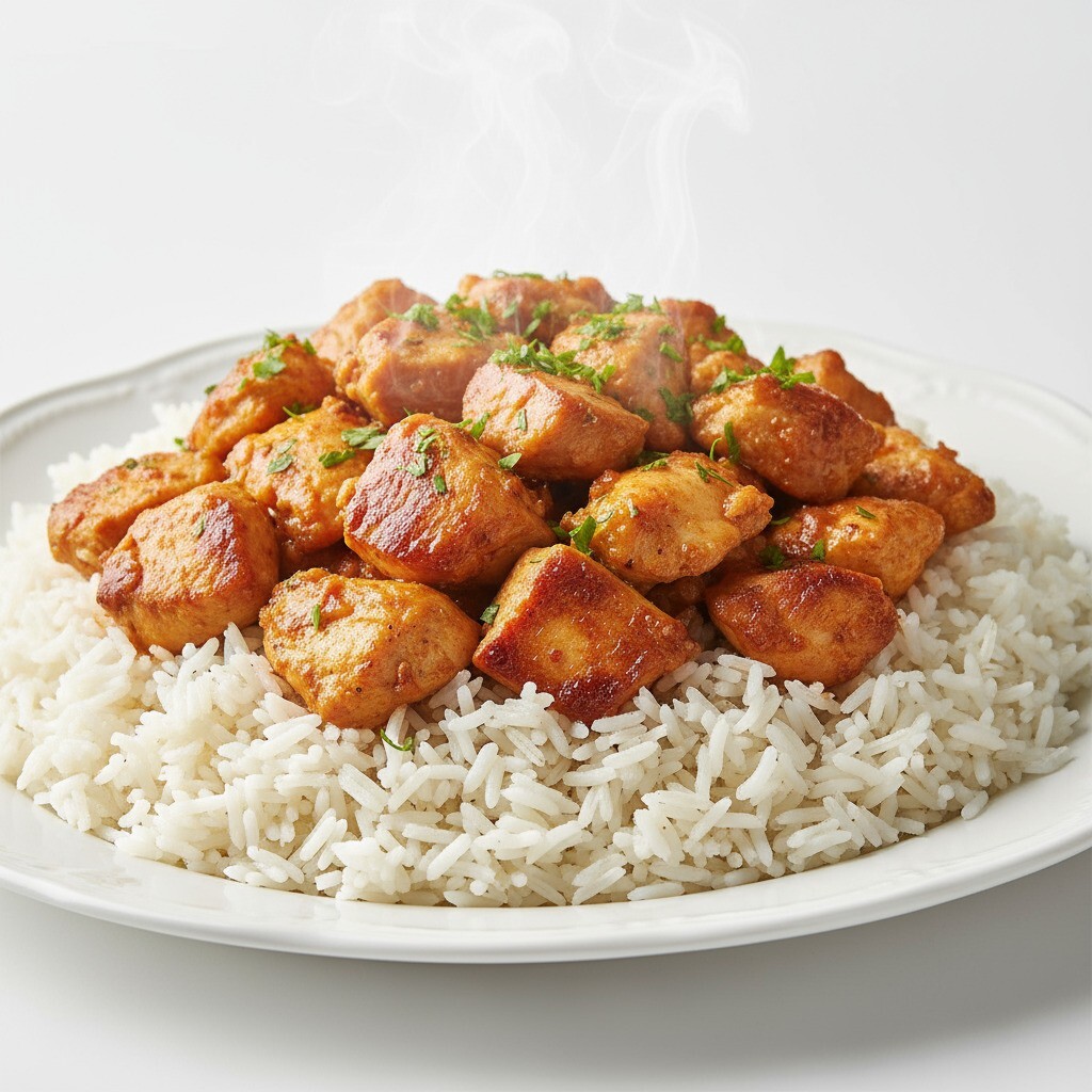 [DUBLE] doyurucu Köri Soslu Tavuk Pilav + Ayran