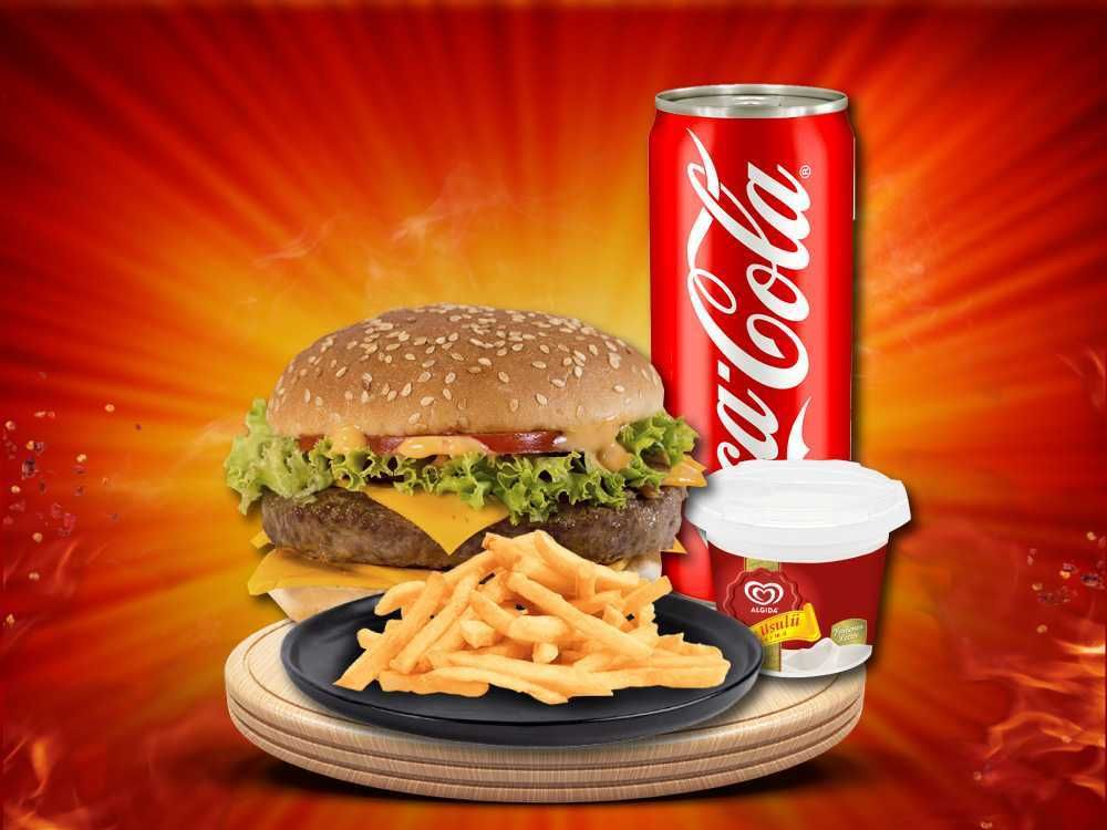 Single Burger (150 gr) Menü