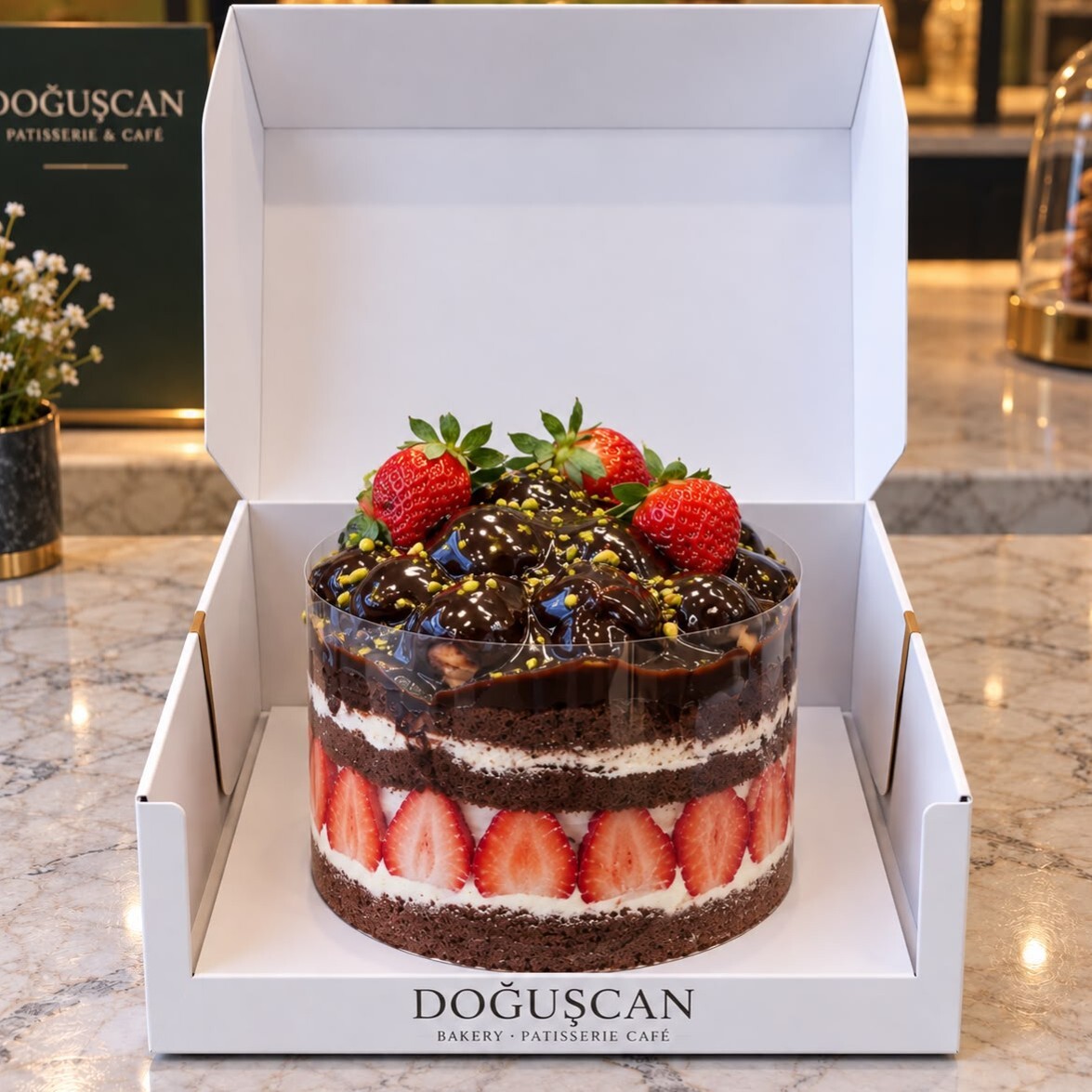 Profiterol Çilek Çikolata (No 0 )