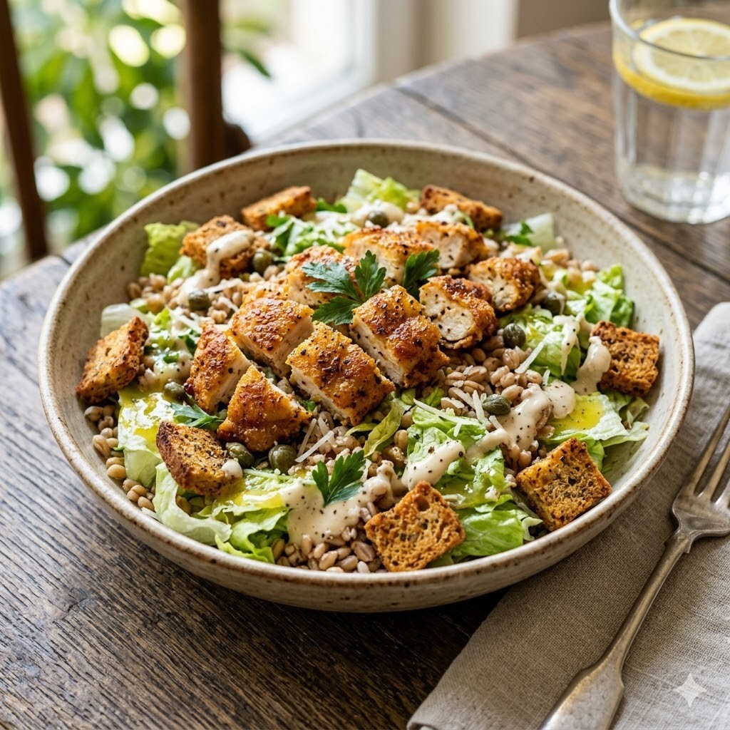 Çıtır Tavuklu Sezar Salata