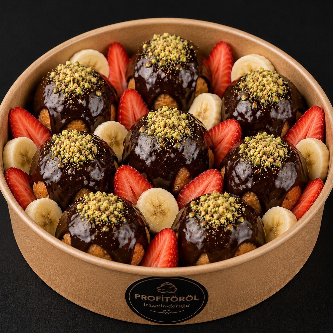 Meyveli Kova Profiterol (8 Top)