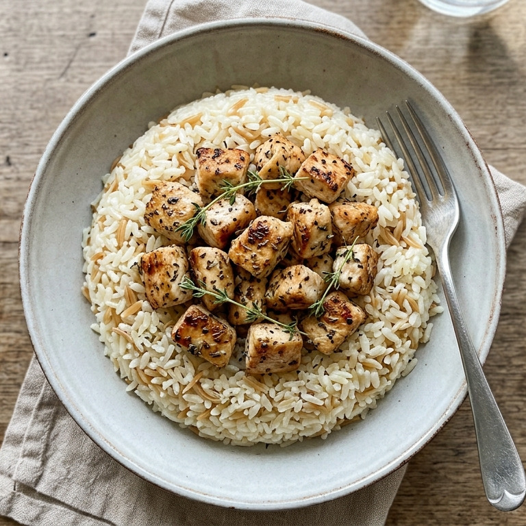 Kekikli Tavuk Pilav + Salata