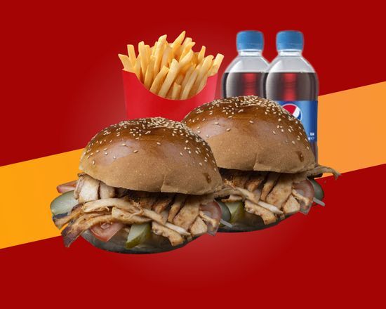 İki Tavuk Döner Burger Menü