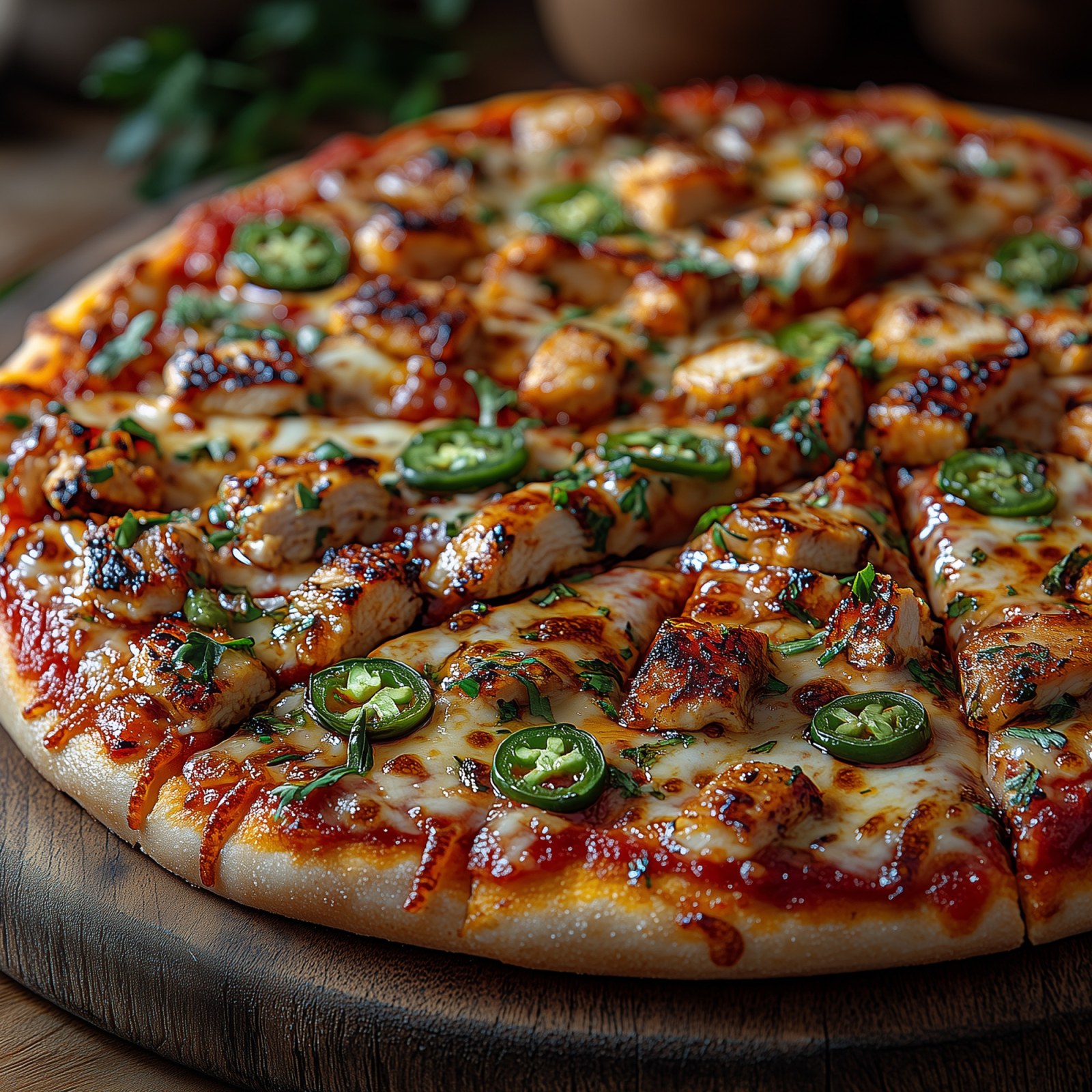 BBQ Chicken Pizza (Orta)