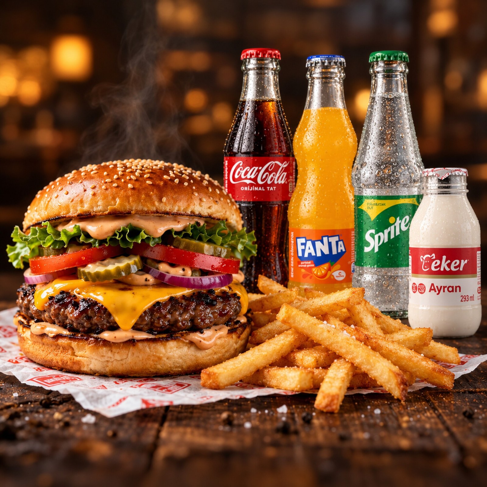 Platinum Burger, İçecek Menü