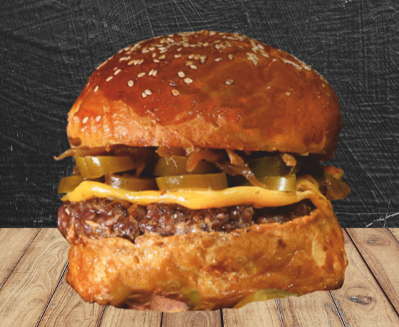 Hot Peppers Burger