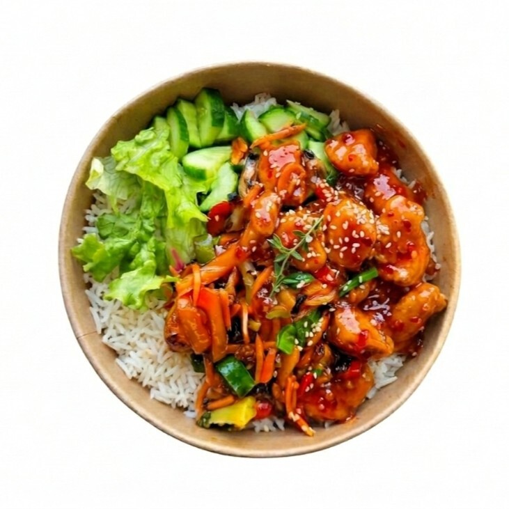 Tatlı Acı Tavuklu Bowl