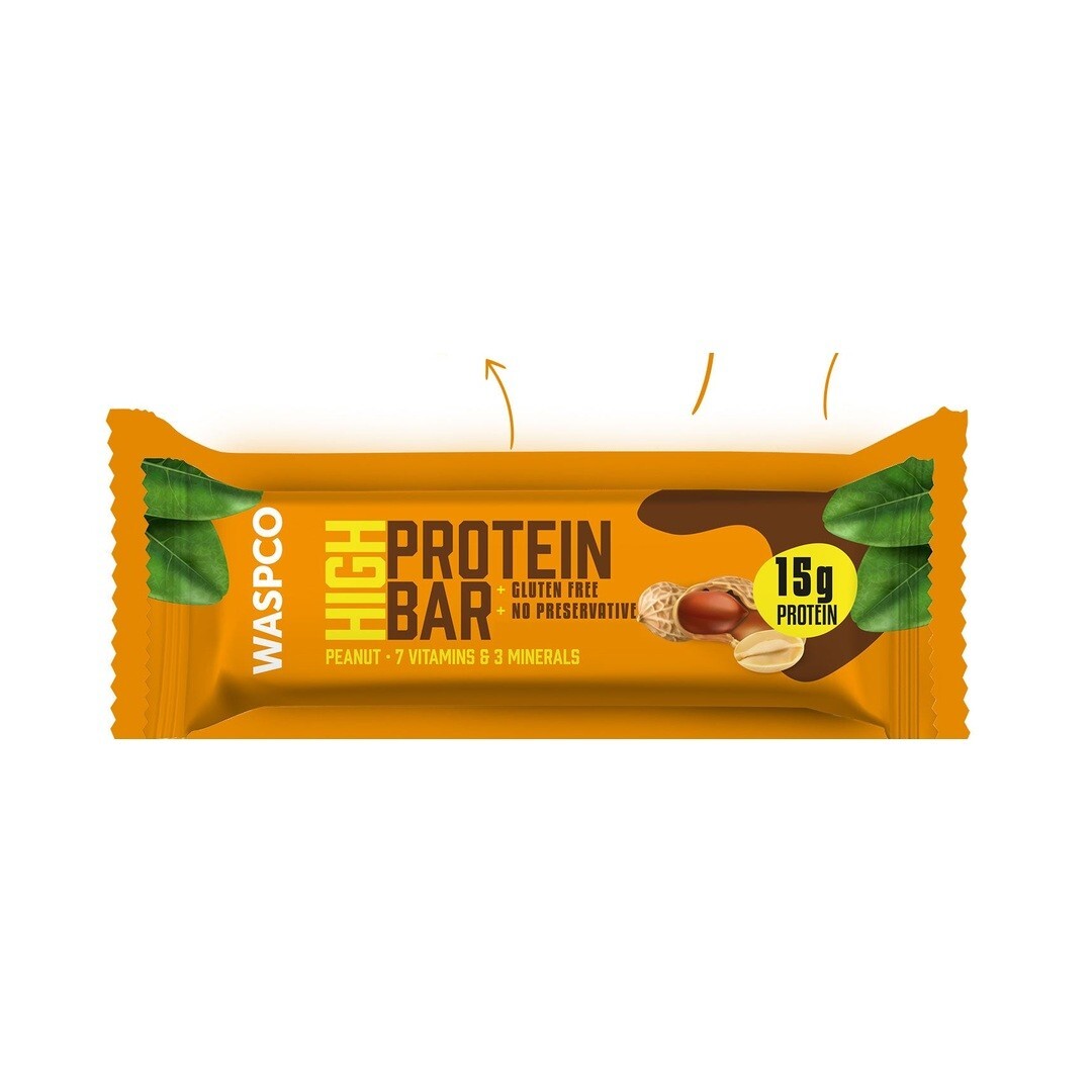 Waspco Yer Fıstıklı Protein Bar (50 G)