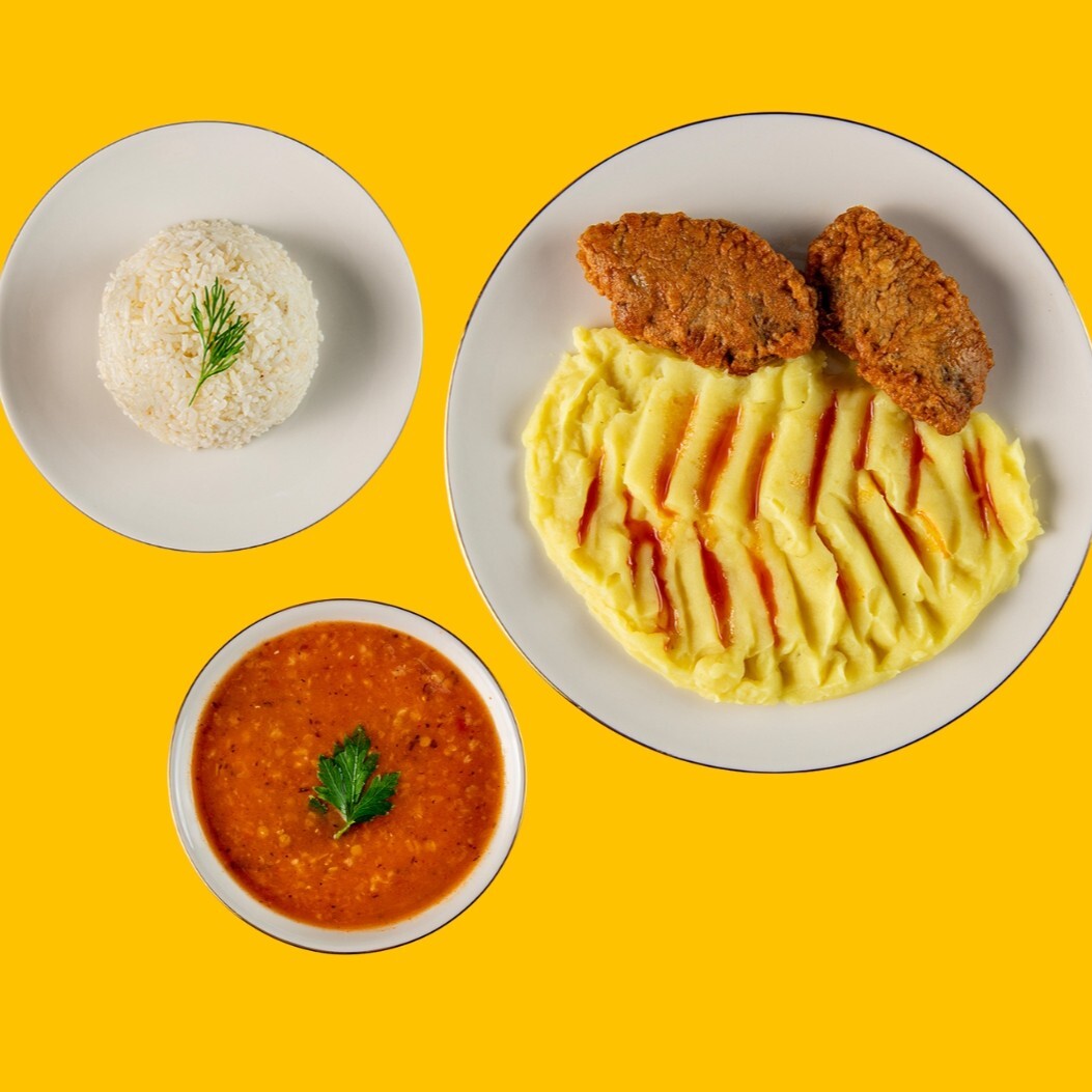 Kadınbudu Köfte Pilav Ezogelin Çorbası