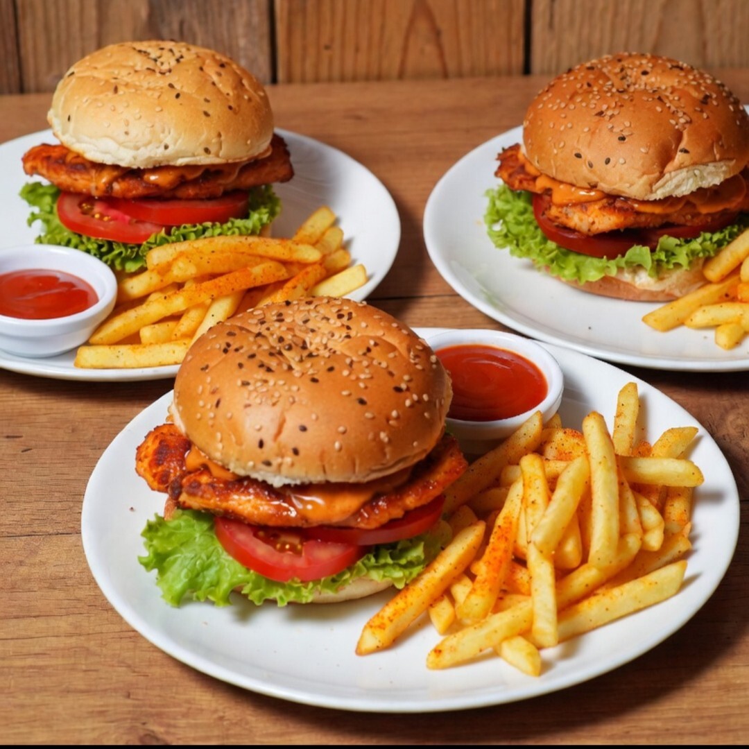 3lü Meksikano Tavuk Burger