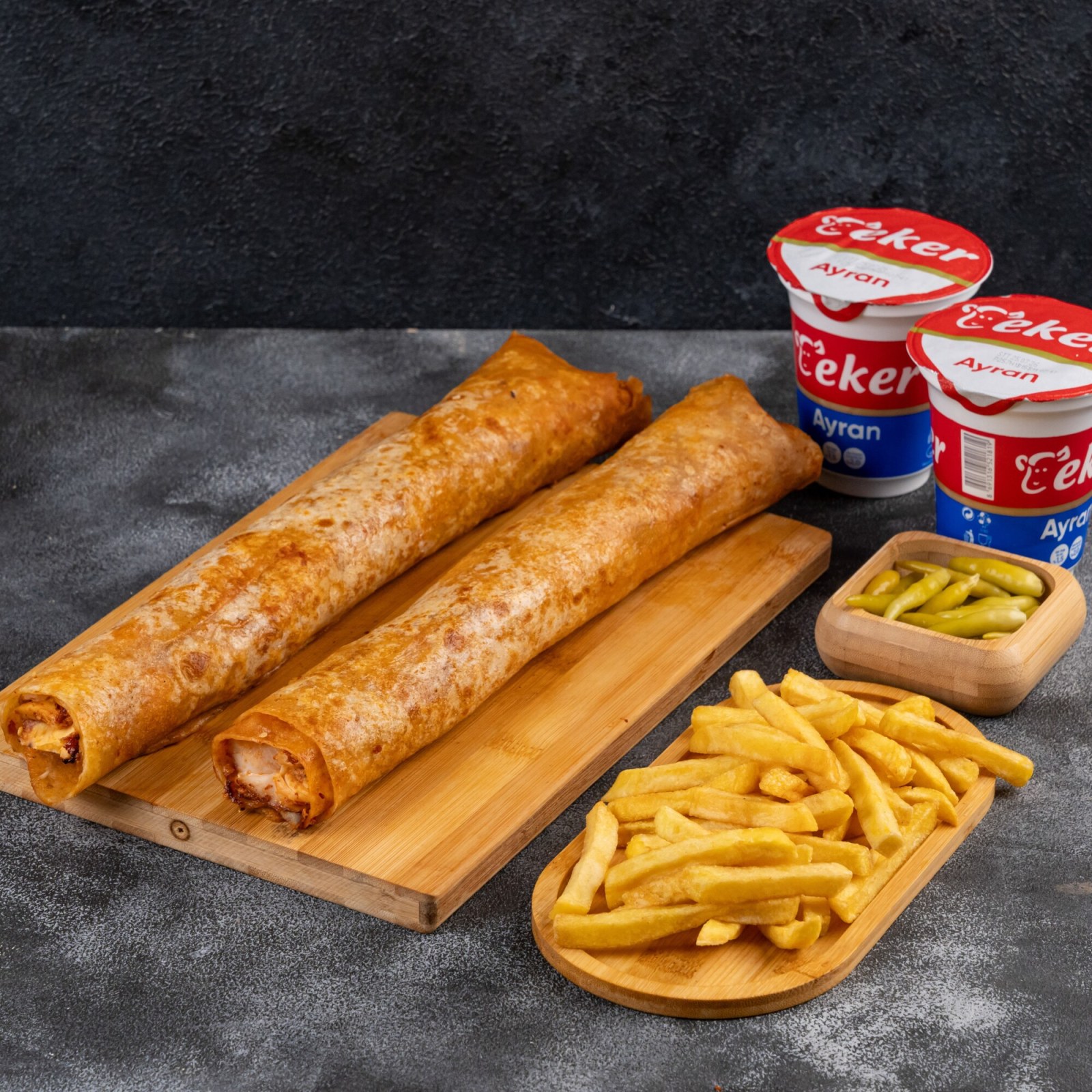 2'li Zurna Tavuk Döner Dürüm Menü