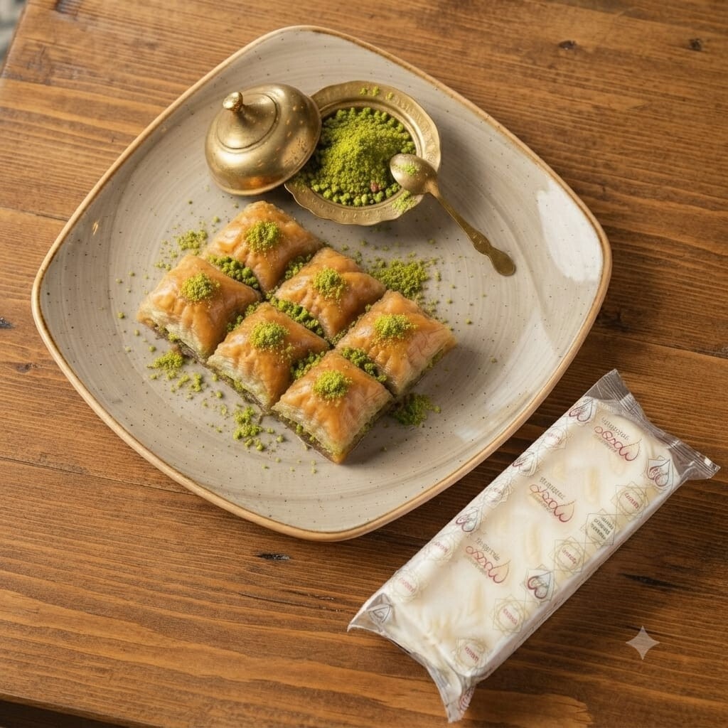 Özel Antep (1 kg) Maraşdo Vanilyalı Dondurma (500 gr)