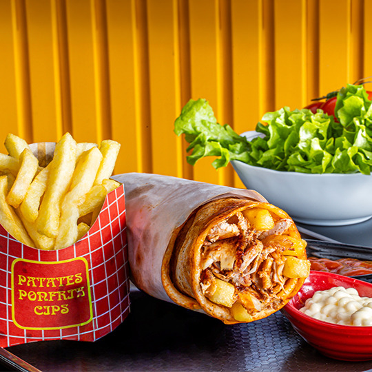 Tavuk Döner Klasik Menü (200 gr)