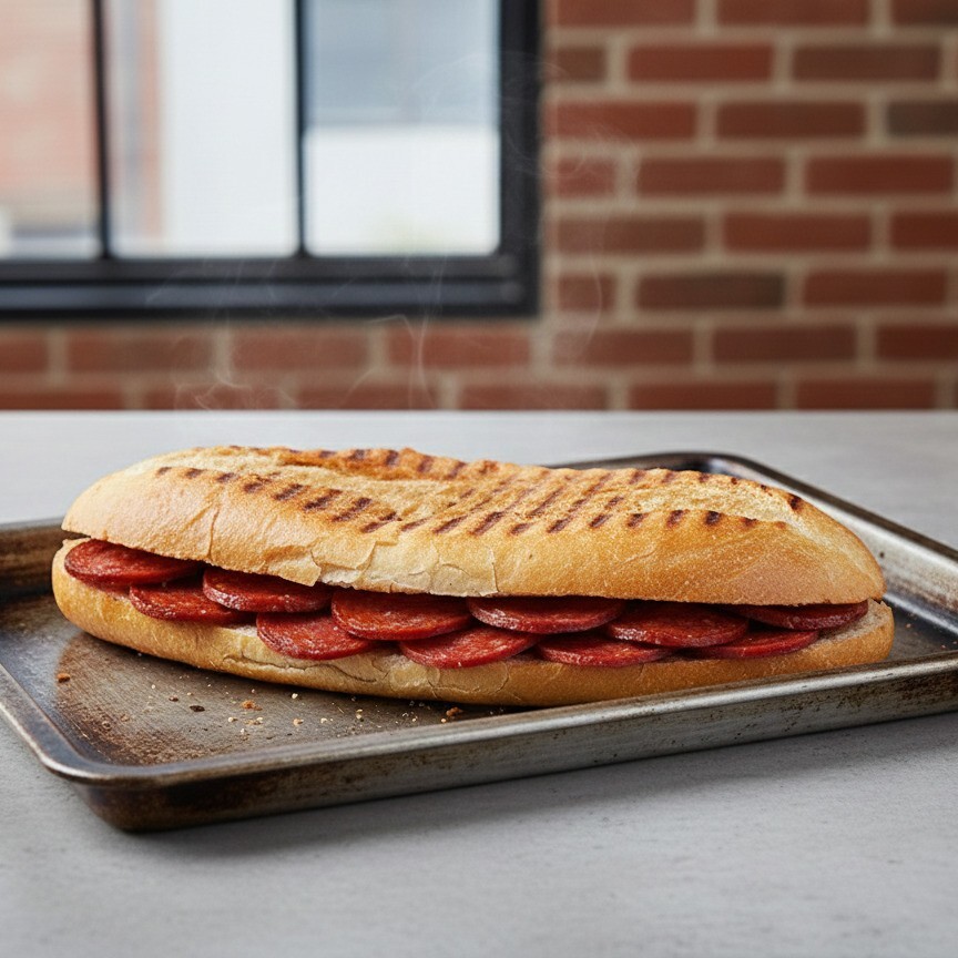 Yarım Ekmek Sucuklu Tost