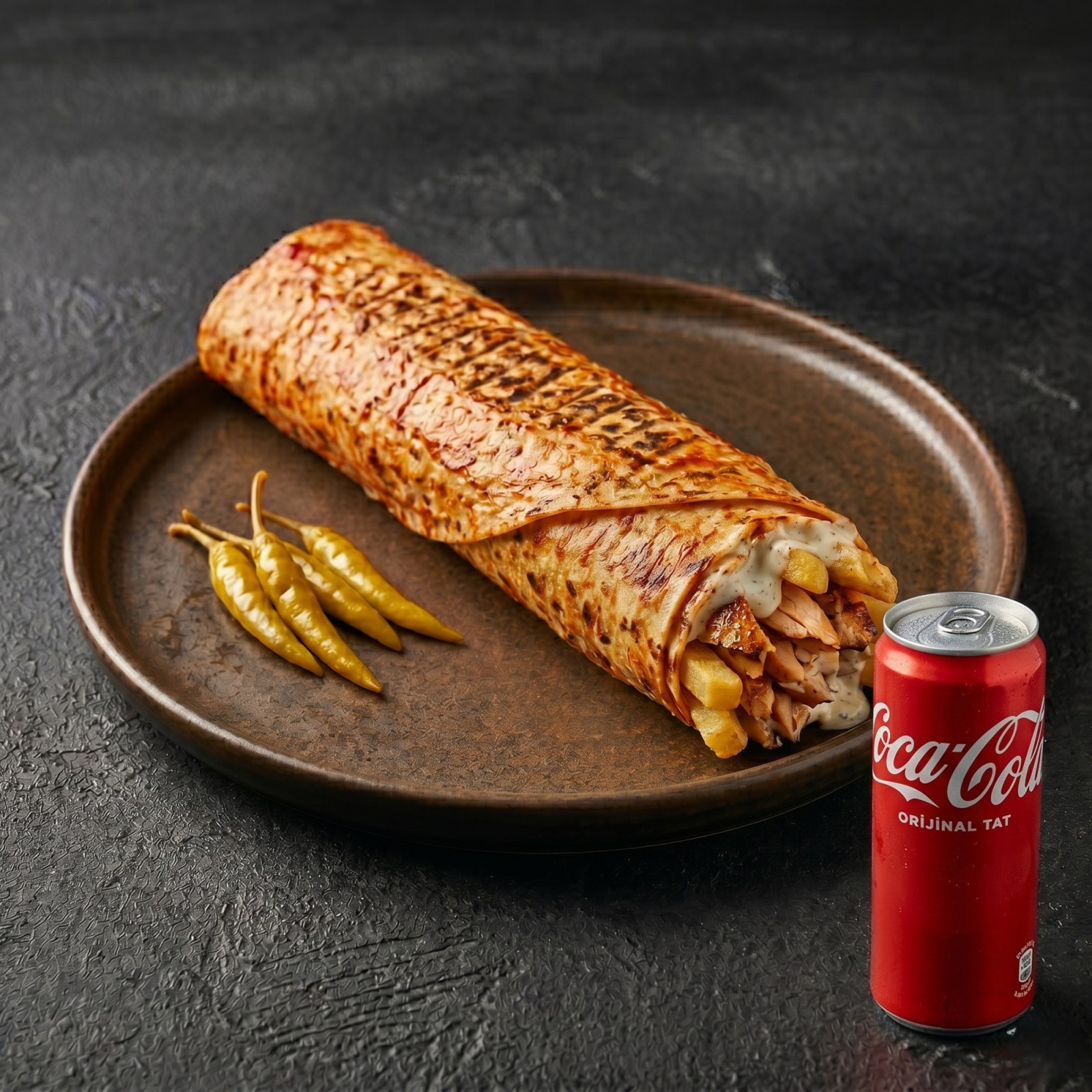 Ranch Soslu Tavuk Döner(150gram) + 330 Ml Coca Cola