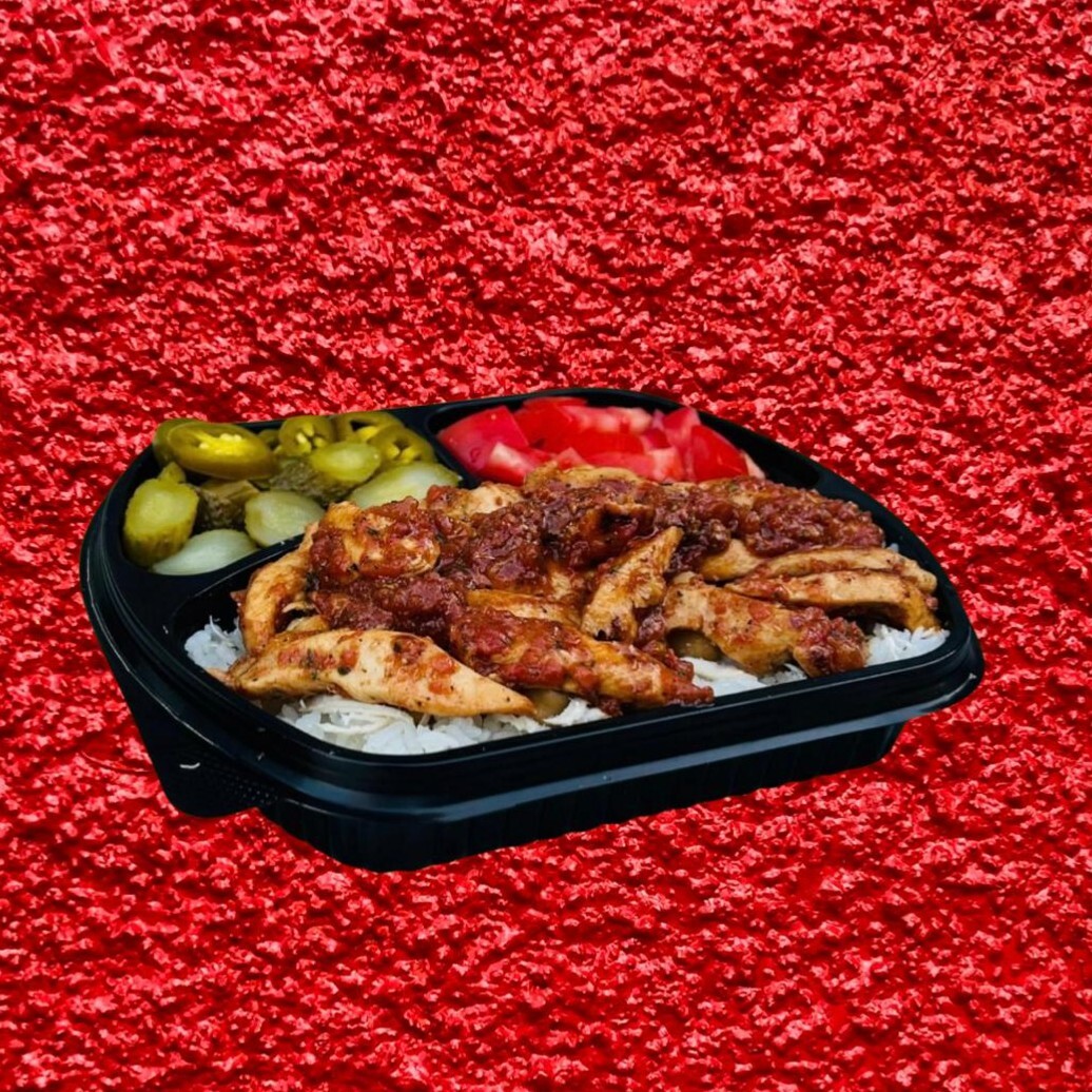 Acılı Tavuklu Pilav