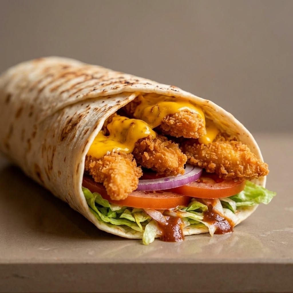 Garlic Mushroom Crispy Wrap