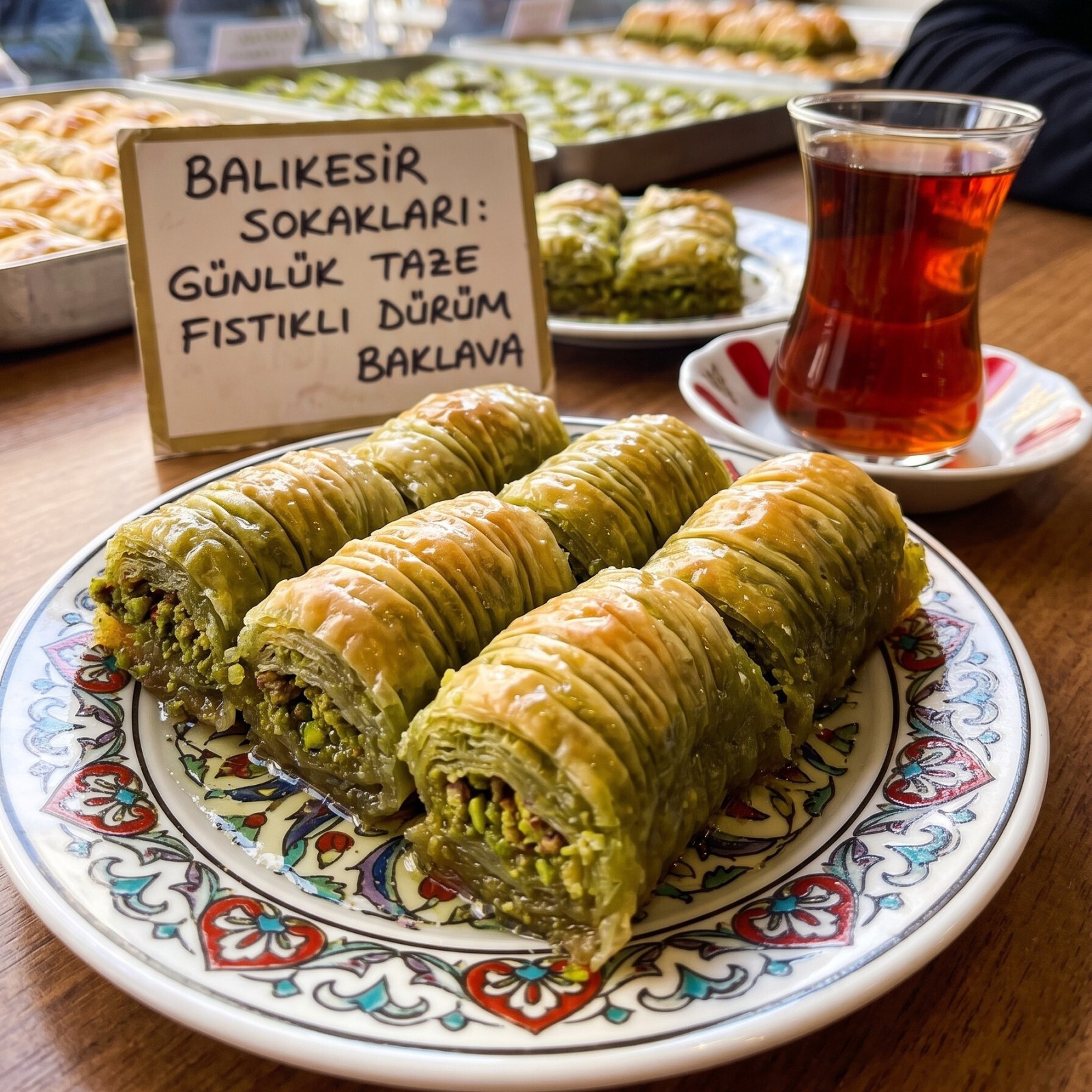 Fıstıklı Dürüm Baklava (500 gr)