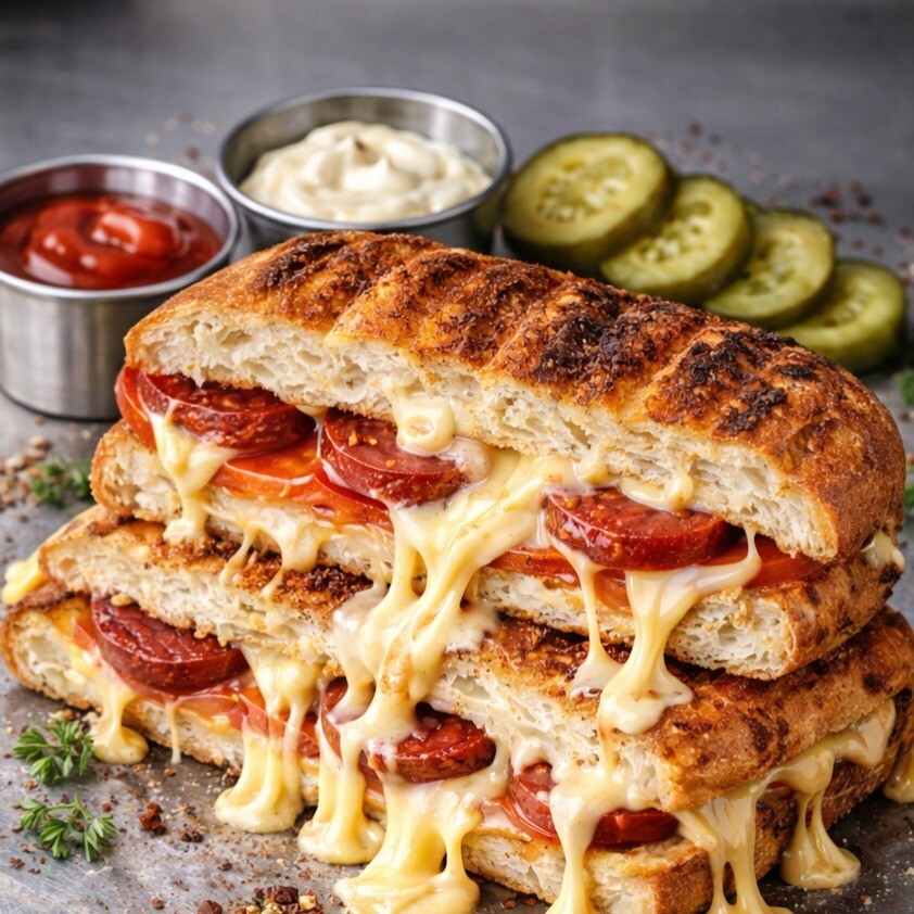 Yarım Ekmek Karışık Tost