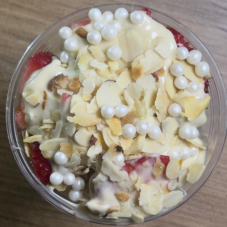 Beyaz Döngü Bardak Waffle