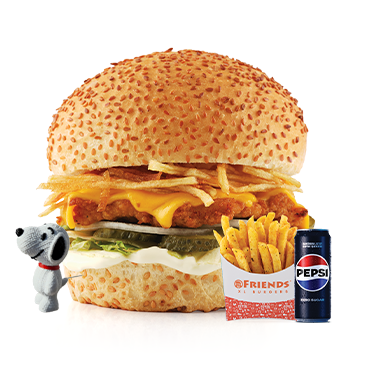 Kids Tavuk Cheese Burger Menü