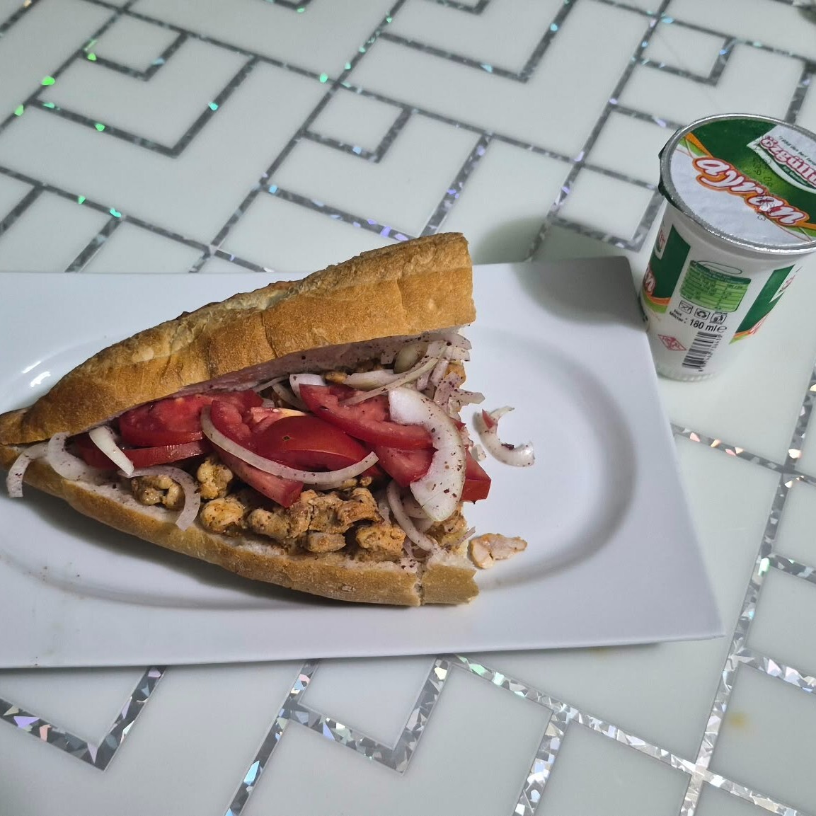 Yarım Tavuk Ekmek Menü 2