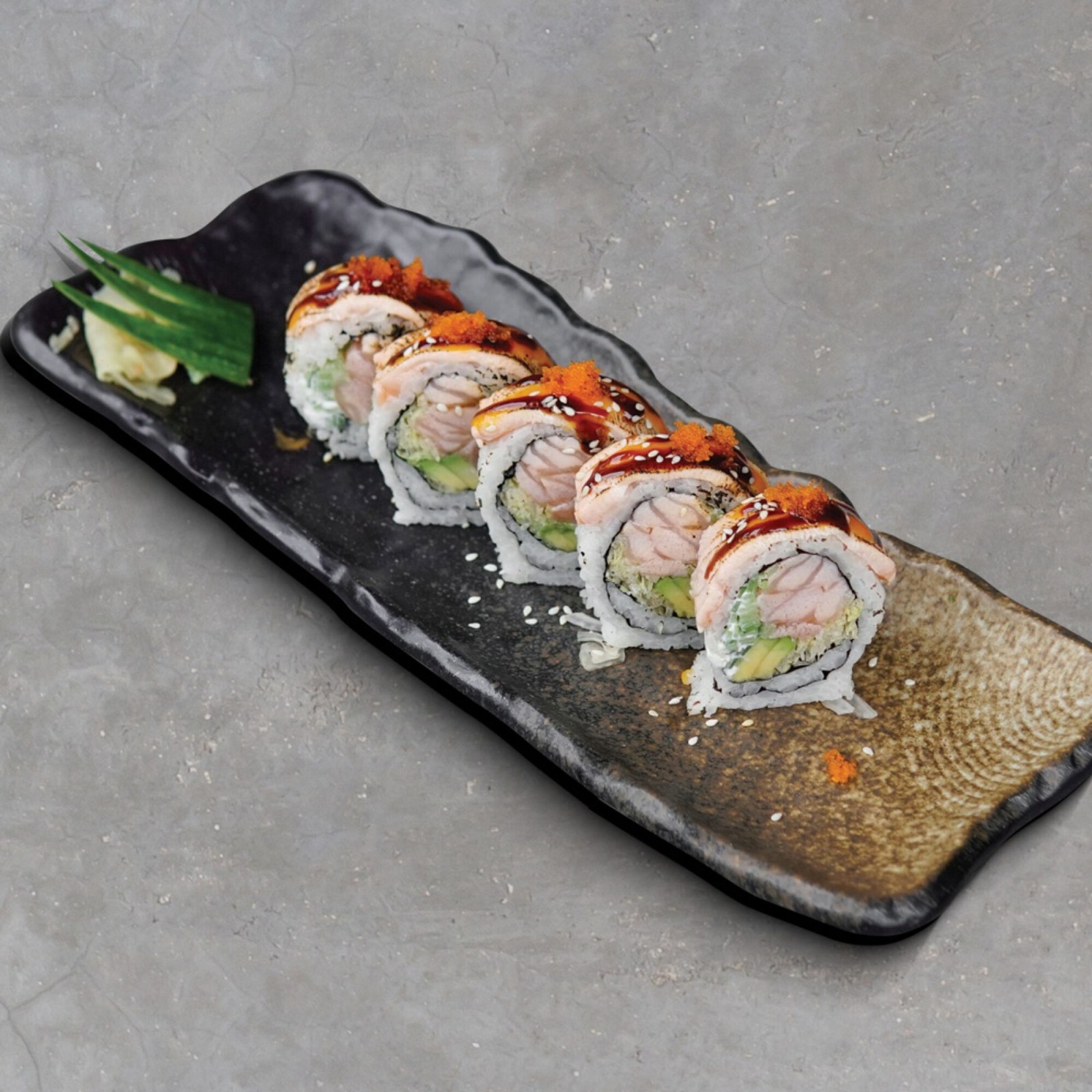 55 - Sake Aburi Avokado Maki (5 Adet)