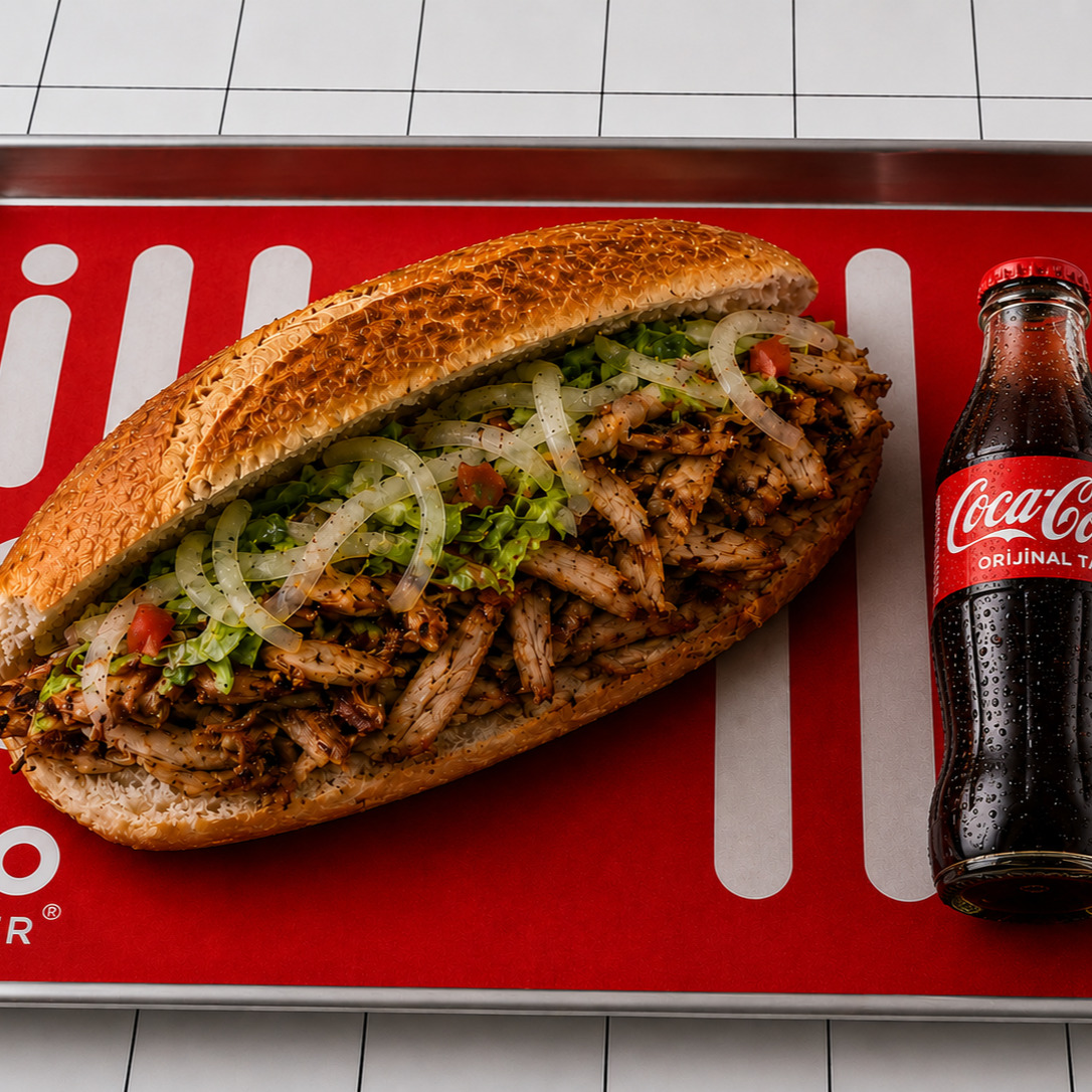 Ekmek Arası Tavuk Döner & Kola Menü