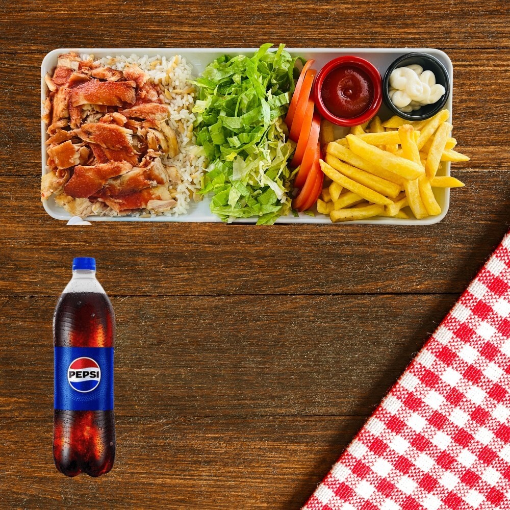 2 Adet Pilav Üstü Tavuk Döner Menü