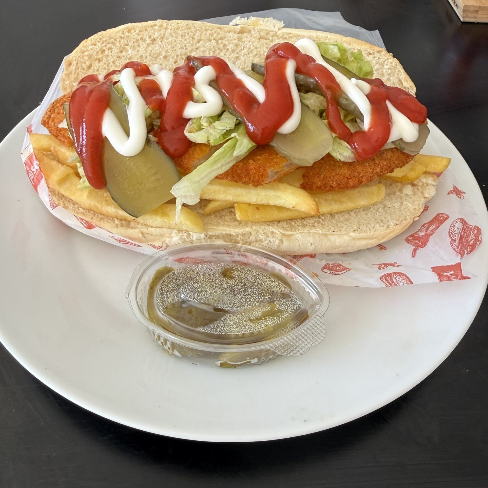 Ekmek Arası Tavuk Şinitzel Patatesli