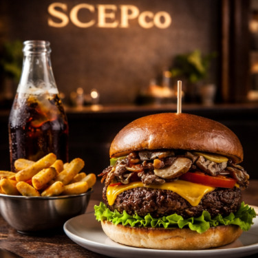 Black Shroom | 130 gr Dana Burger Menü