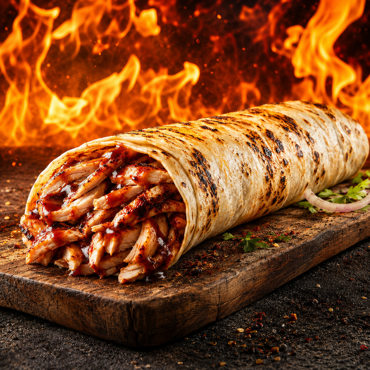 Hataylım Yarım Barbekü Soslu Zurna Dürüm