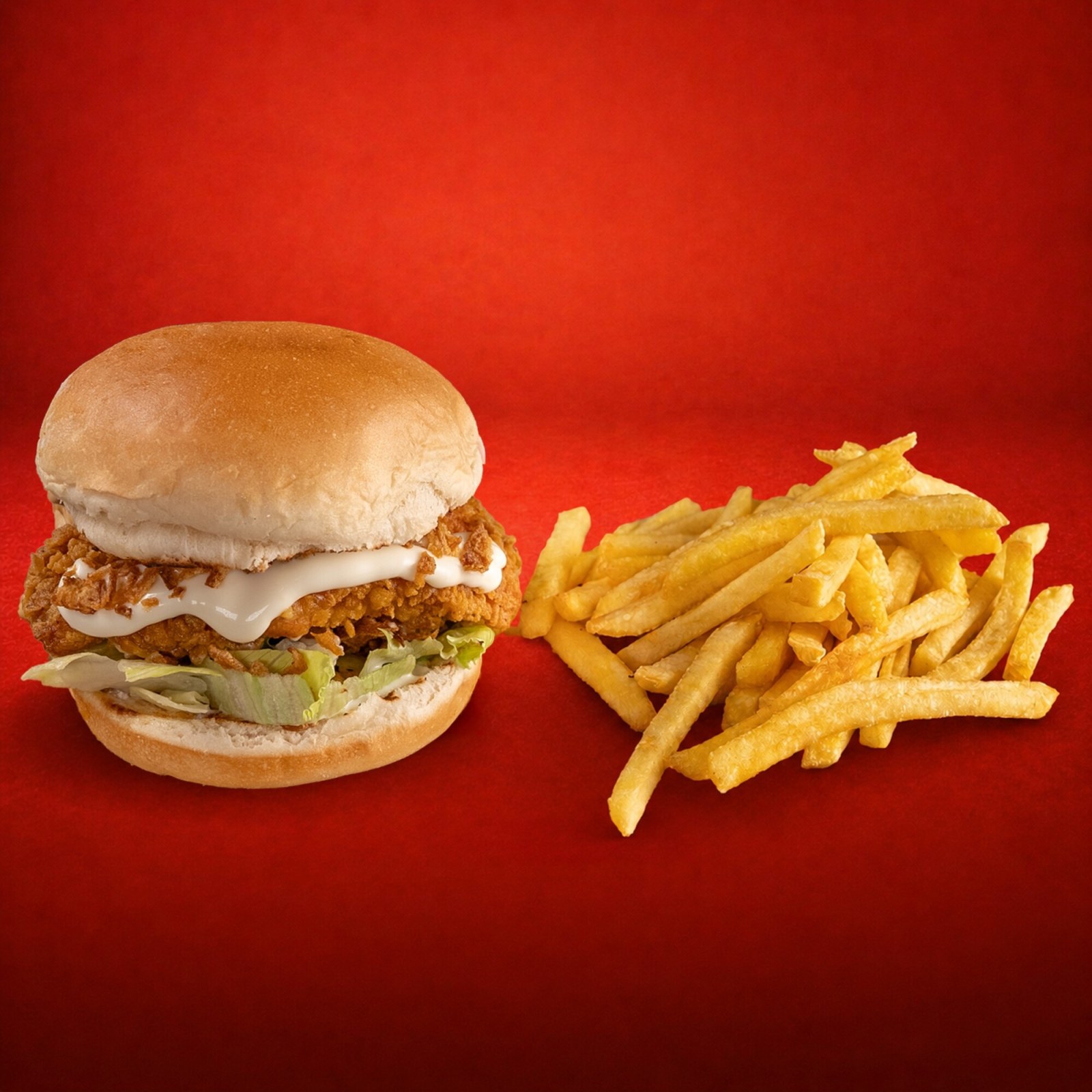 Sezar Soslu Çıtır Tavuk Burger