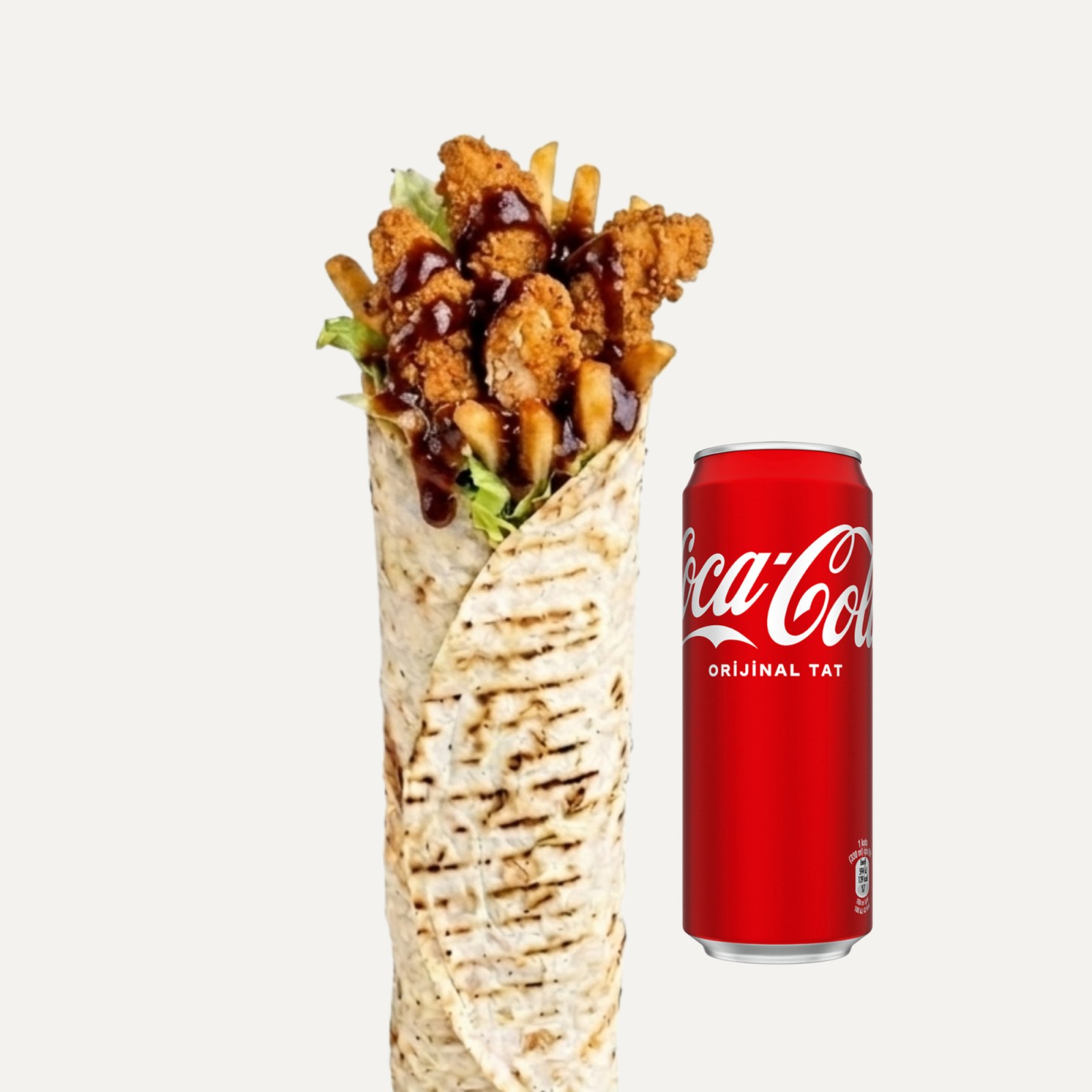 Bbq Cajun Dürüm + Coca Cola