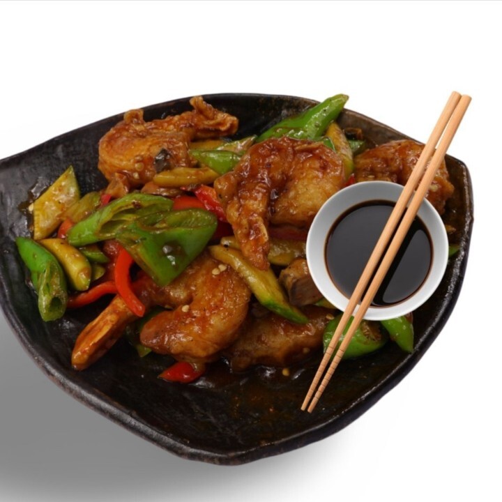 77- Sichuan Usulü Acılı Jumbo Karides (7 Pcs.)