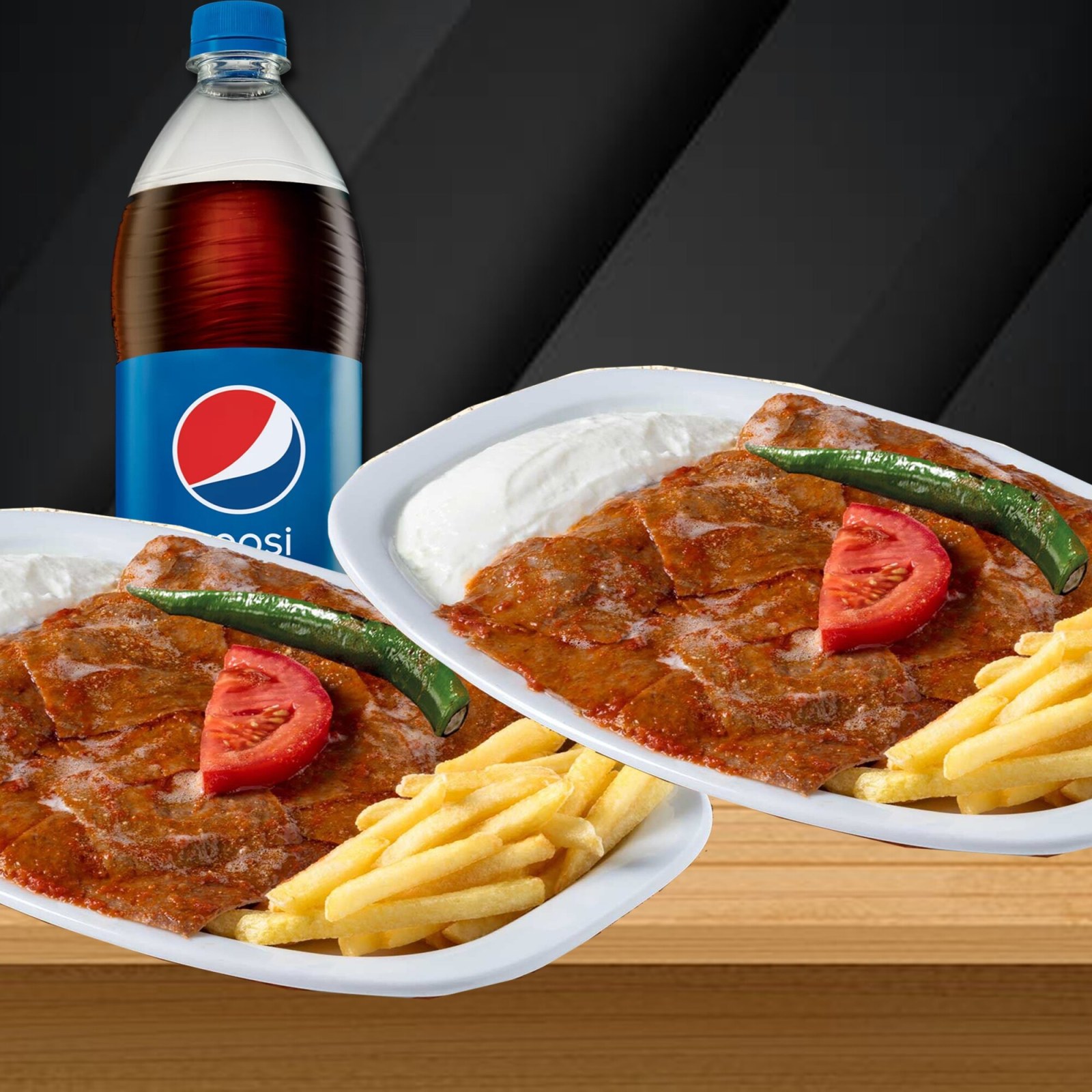 2'li Et İskender Menü